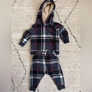 Old Navy Plaid Kids Matching Set - Blue, Red, White